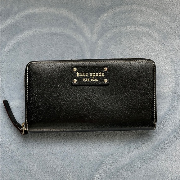kate spade Handbags - Kate Spade Long Zip Around Black Wallet